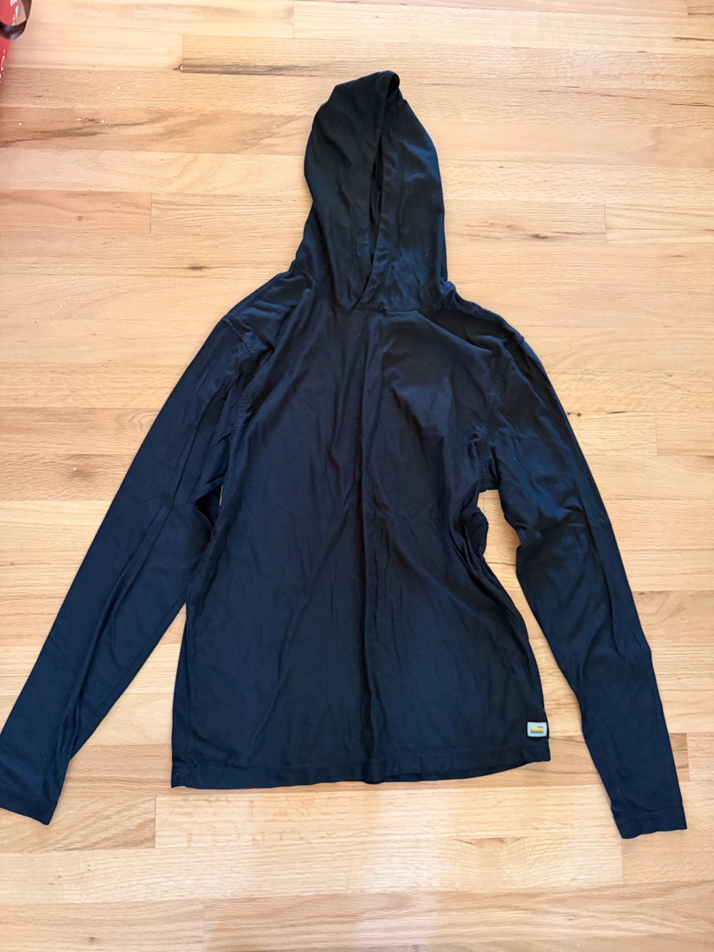 Vuori Black Hooded Long Sleeve Top